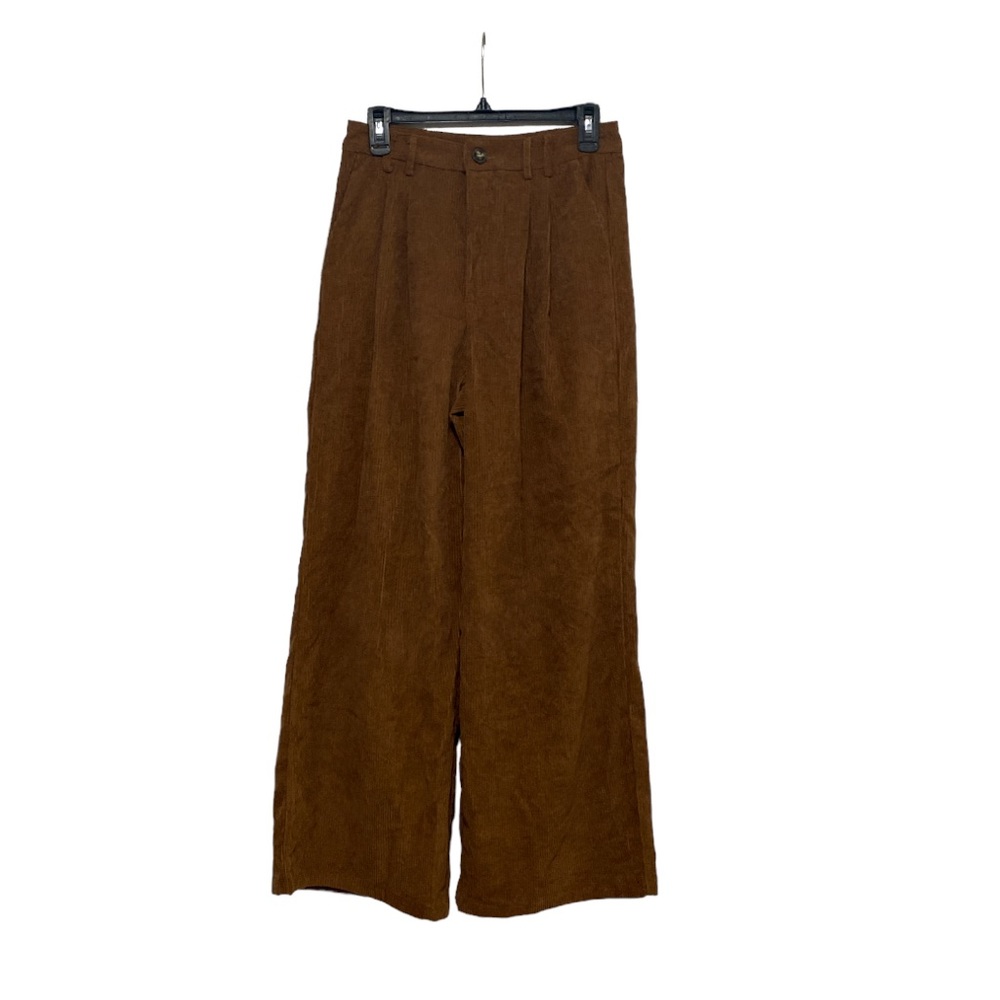 SHEIN high waist wide leg cord pants